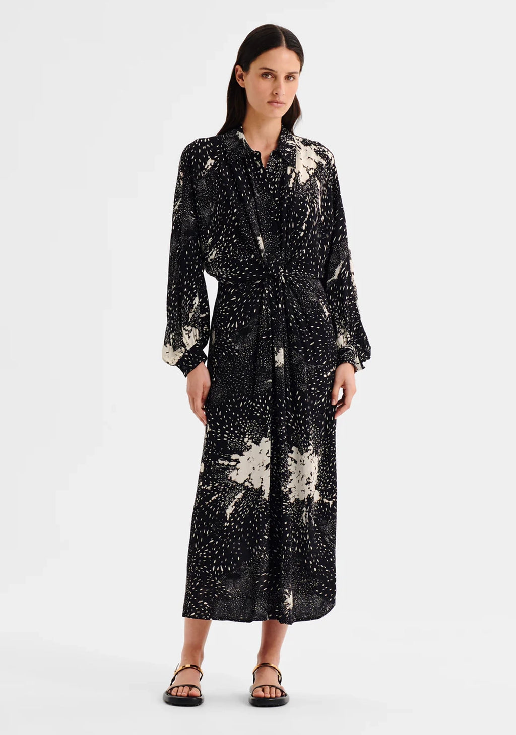 morrison silk dress Xena Puffy Long Sleeved Dress