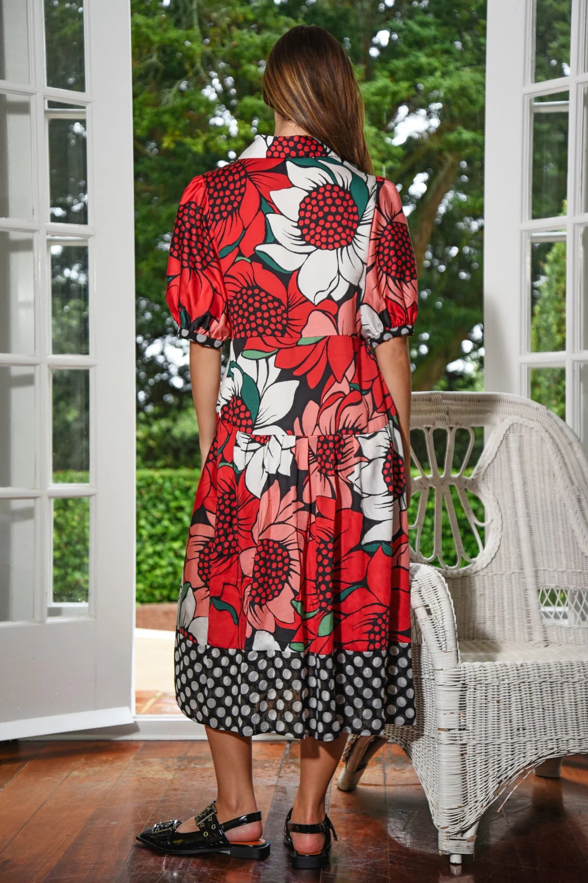 CURATE | SHAPE UP DRESS - MIXED SPOT FLORAL