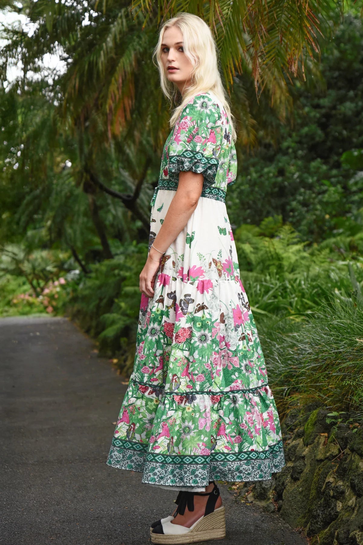 CURATE | THINGS I LOVE DRESS - FLORAL BORDER