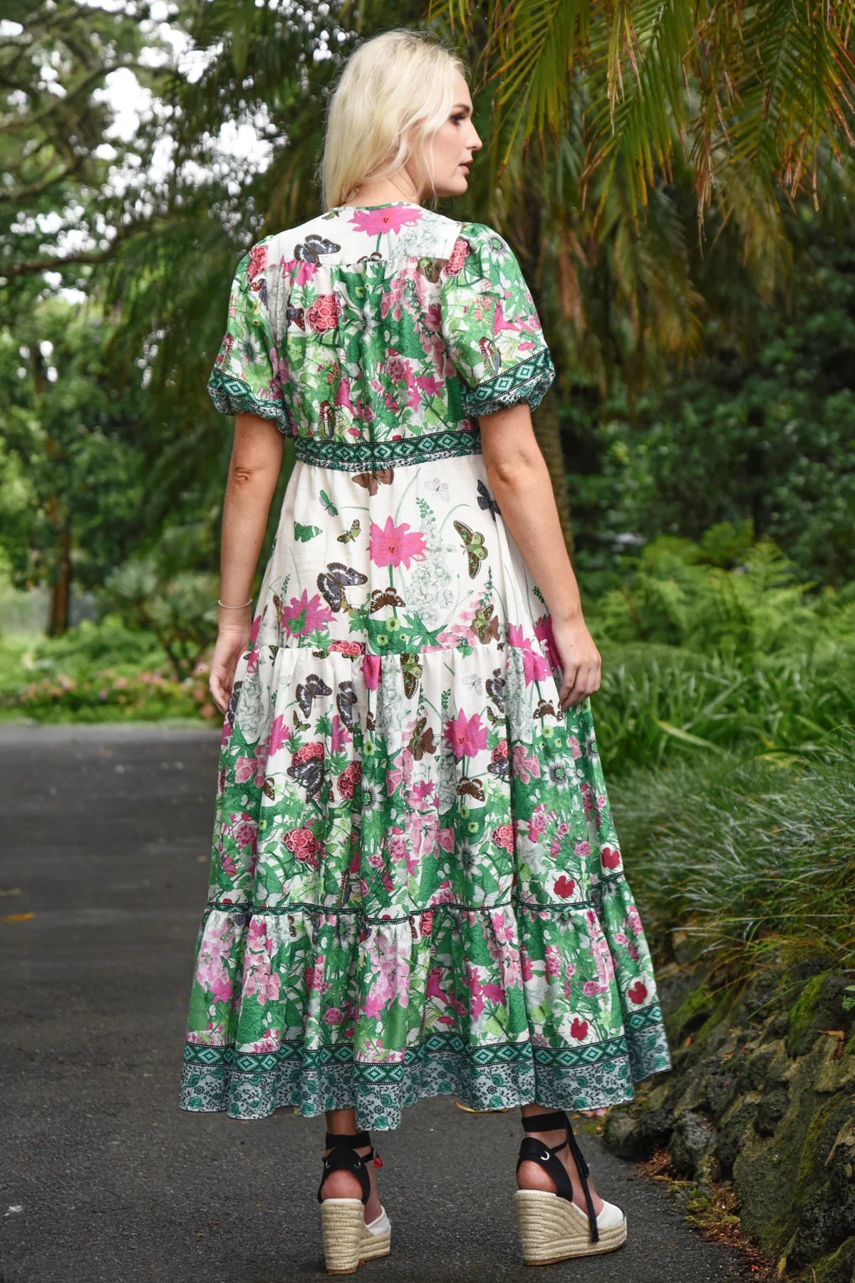 CURATE | THINGS I LOVE DRESS - FLORAL BORDER