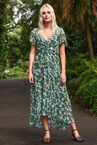 CURATE | IT'S A NEW DAY DRESS - GREEN FLORAL