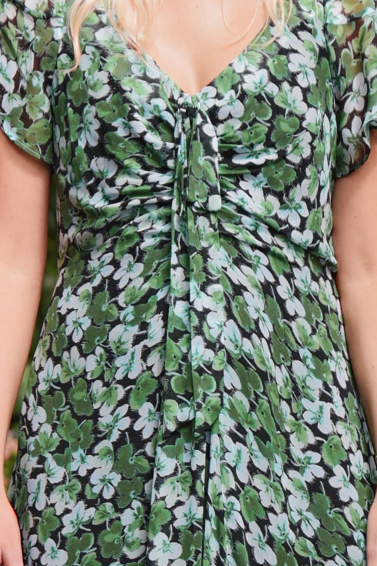 CURATE | IT'S A NEW DAY DRESS - GREEN FLORAL