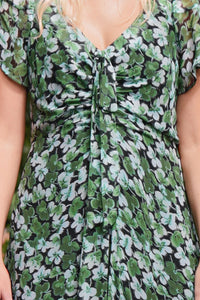 CURATE | IT'S A NEW DAY DRESS - GREEN FLORAL