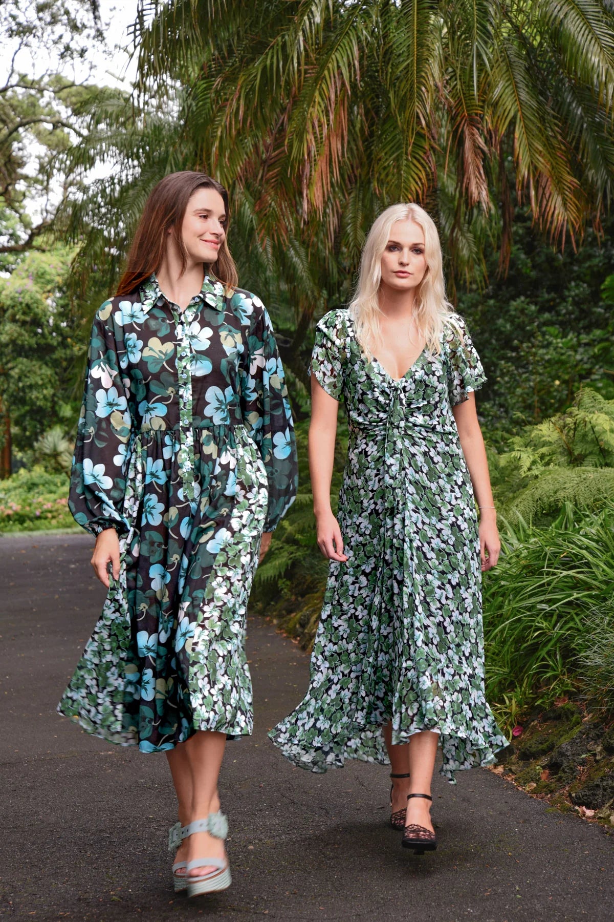CURATE | IT'S A NEW DAY DRESS - GREEN FLORAL