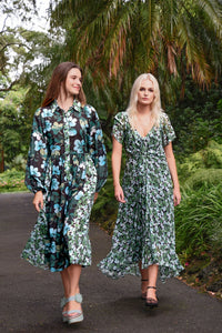 CURATE | IT'S A NEW DAY DRESS - GREEN FLORAL
