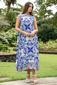 CURATE | SMOOTH RIDE DRESS - BLUE TILE