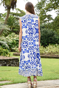 CURATE | SMOOTH RIDE DRESS - BLUE TILE