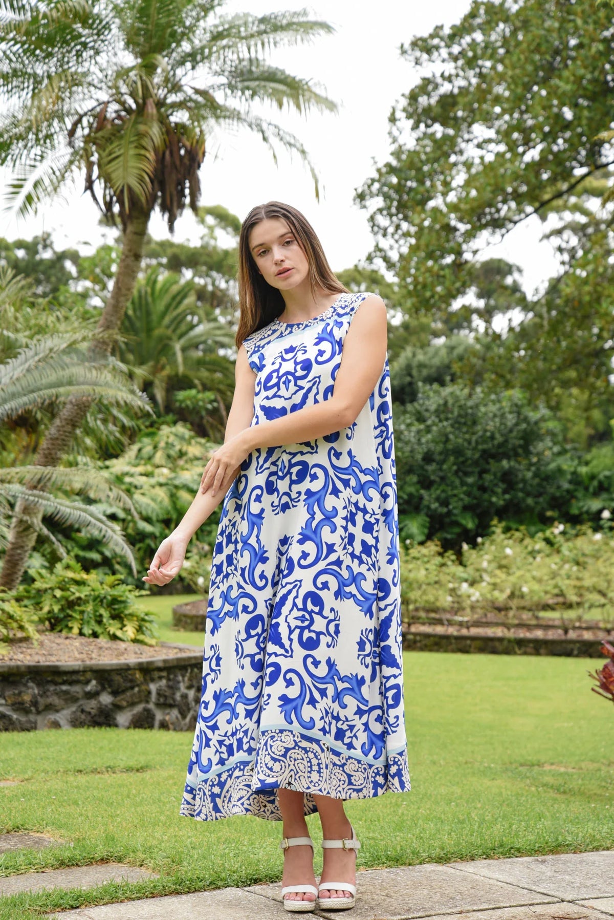 CURATE | SMOOTH RIDE DRESS - BLUE TILE
