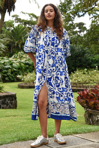 CURATE | NOW AND THEN DRESS - BLUE TILE