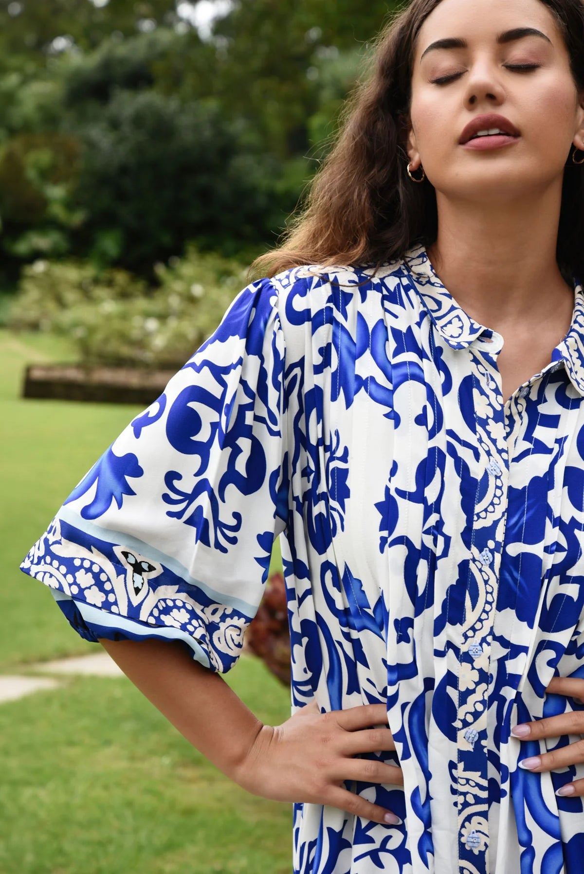 CURATE | NOW AND THEN DRESS - BLUE TILE