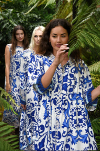 CURATE | NOW AND THEN DRESS - BLUE TILE