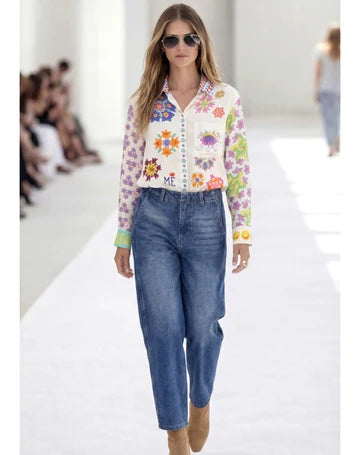 ME369 | Isabel Printed Shirt - Markers 126L31200