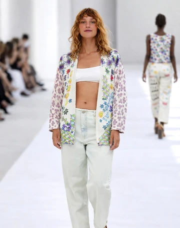 ME369 | Mykonos Printed Cardigan - Markers 126S91209