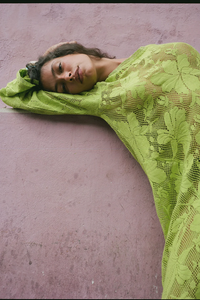 Kinga Csilla | Nova Lace Cherry Maxi Dress