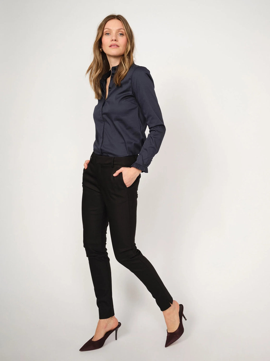 MOS MOSH | MATTIE FLIP SHIRT - NIGHT BLUE 144070