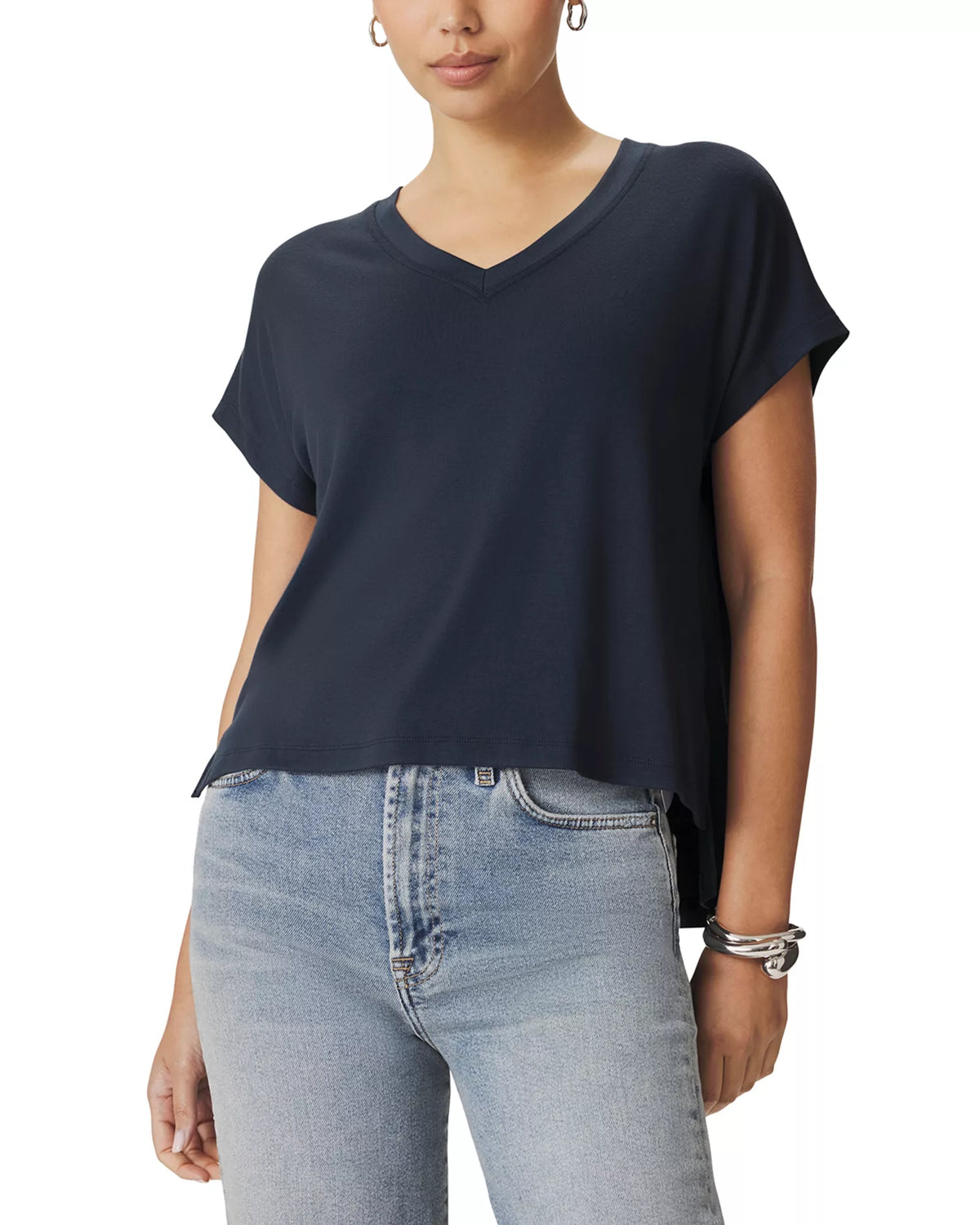 Splendid | Amaya V Neck Top - Mood Indigo