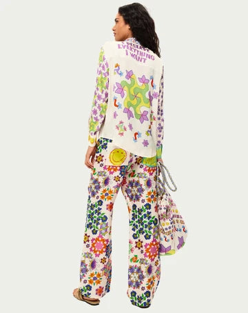 ME369 | Isabel Printed Shirt - Markers 126L31200