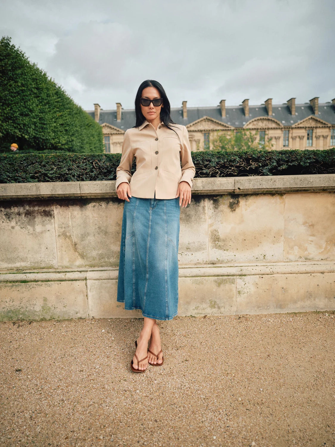 MOS MOSH | JANET SHANE SKIRT - BLUE 170140 – Hollie Rose