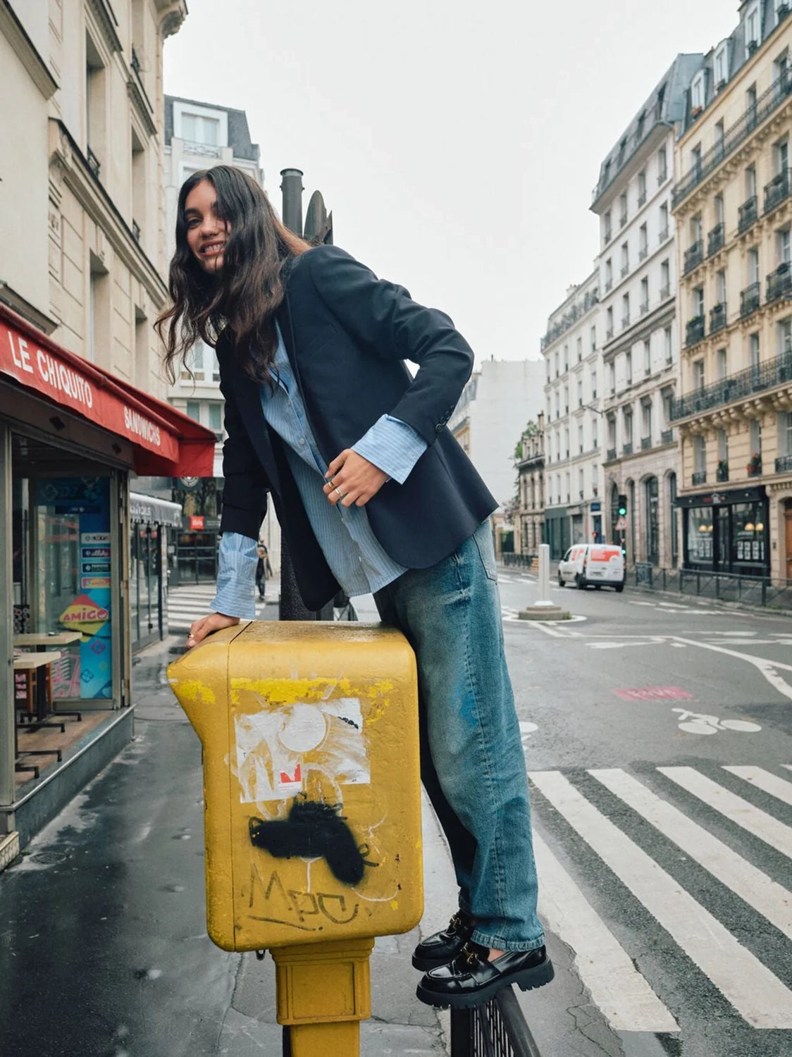 MOS MOSH | ANINE LEA BLAZER - SALUTE NAVY 168340