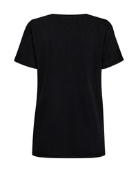 MOS MOSH | NADINE O-SS DECO TEE - BLACK 171110