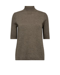 Mos Mosh | Relena Turtleneck SS Knit - Falcon 173100