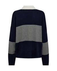 MOS MOSH | WYLIE TANI BOLD STRIPE KNIT - MARITIME BLUE 173190