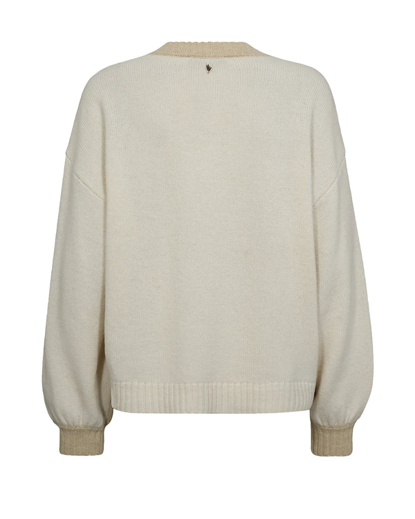 Mos Mosh | Beth Ottili V-neck Knit - Boulder 173270