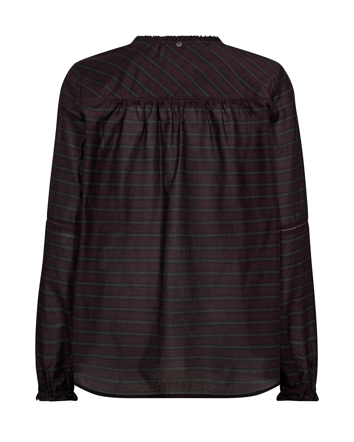 MOS MOSH | BENEDETTA SILKY SHIRT - FUDGE 173360