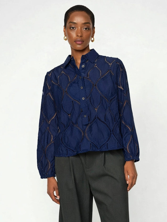 MOS MOSH | NOLIN CAMINNO SHIRT - MARITIME BLUE 174010