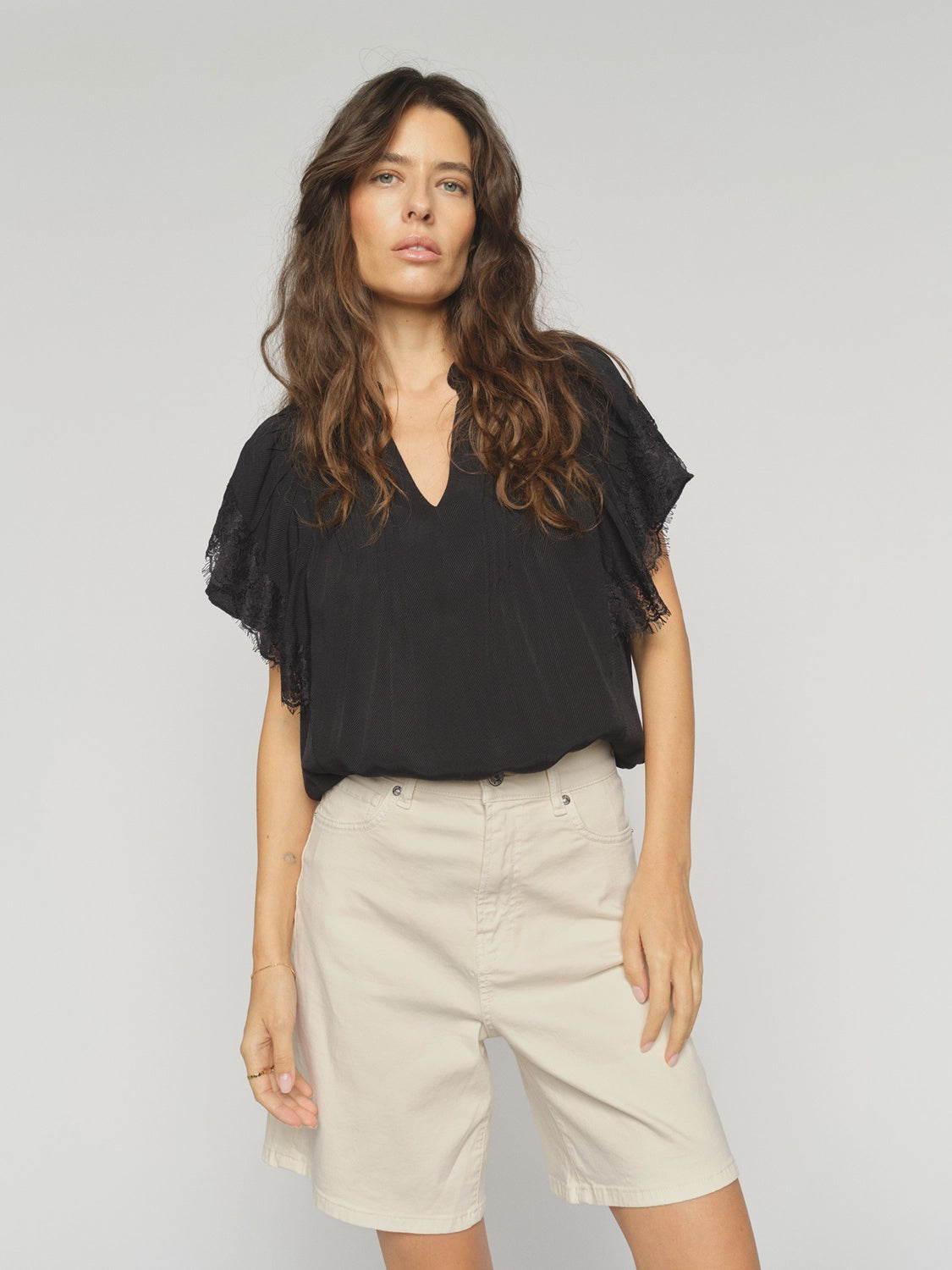 MOS MOSH | BATI LEN SHORTS - ECRU 176660