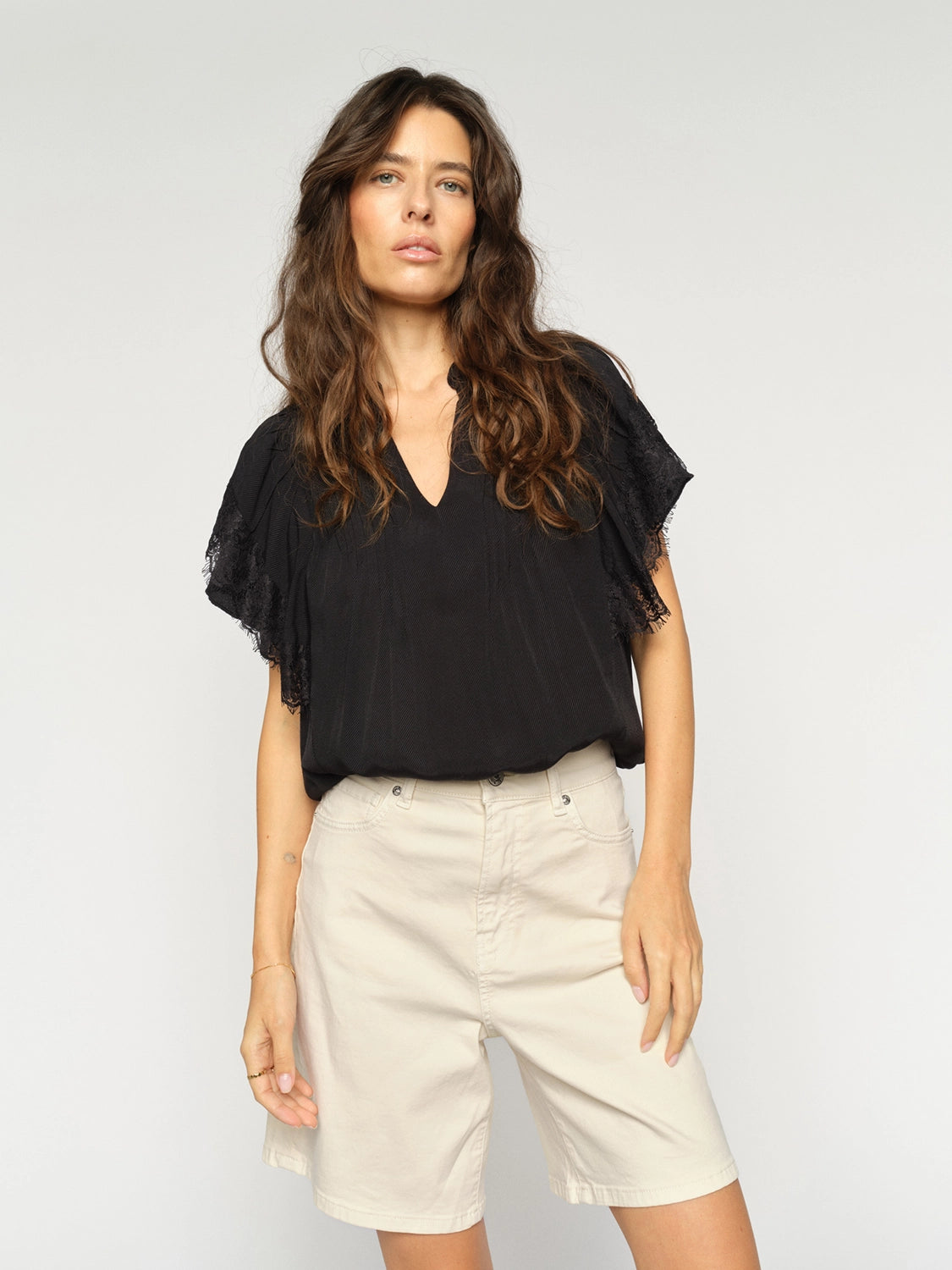 MOS MOSH | BATI LEN SHORTS - ECRU 176660