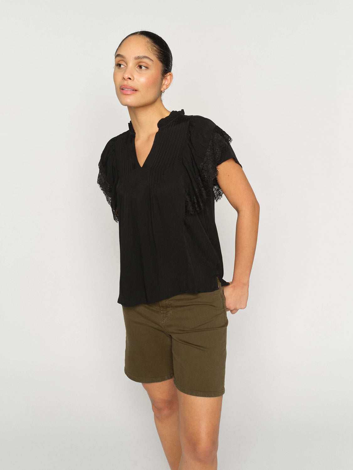 MOS MOSH | BATI LEN SHORTS - OLIVE NIGHT 176660