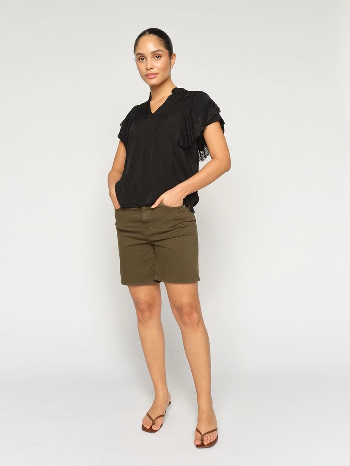 MOS MOSH | BATI LEN SHORTS - OLIVE NIGHT 176660