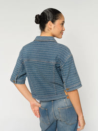 MOS MOSH | EBBA BOBBLE JACKET - BLUE 176670