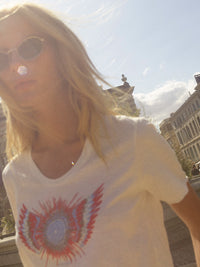 MOS MOSH | ROMI GETHI O-SS GLAM TEE - ECRU 176780