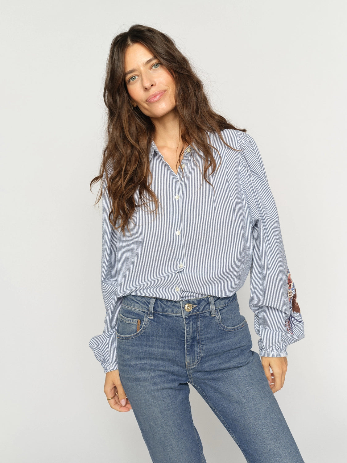 MOS MOSH | CIU OXFO SHIRT - CROWN BLUE 177980