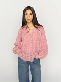 MOS MOSH | GATA ALLO BLOUSE - DUSTY ROSE 178200