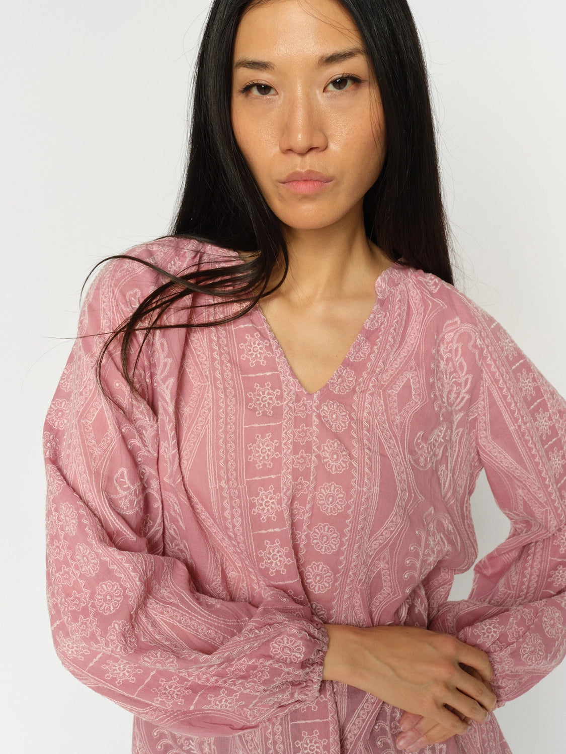 MOS MOSH | GATA ALLO BLOUSE - DUSTY ROSE 178200