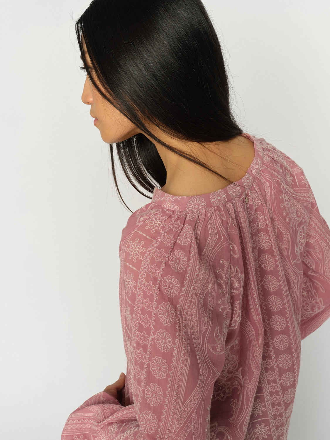 MOS MOSH | GATA ALLO BLOUSE - DUSTY ROSE 178200