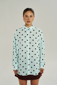 SUMMI SUMMI | DOTTY LS SHIRT - PINOT DROP