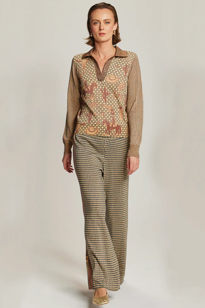 ME369 | Millie Polo Knit - Rodeo 225S91245