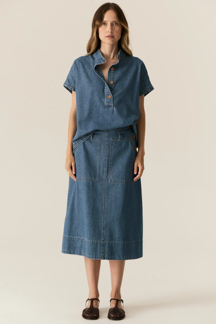 POL | CARSEN SHIRT - LIGHT WASH