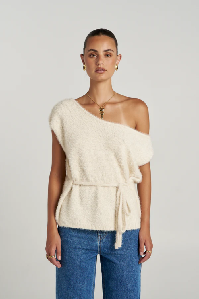Summi Summi | Ivy Knit Top - Lily White