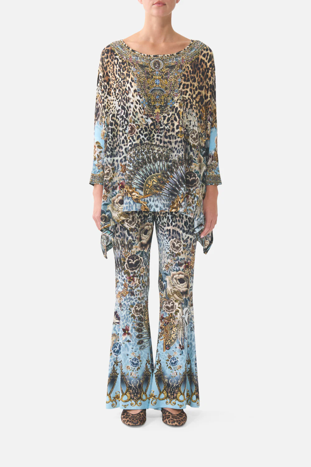 CAMILLA | FIESTA, SIESTA, REPEAT SCOOP NECK SLOUCH TEE