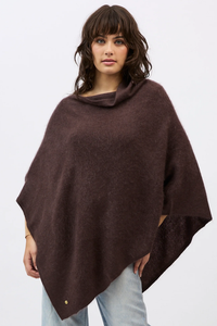 Mia Fratino | Brushed Cape - Dark Chocolate