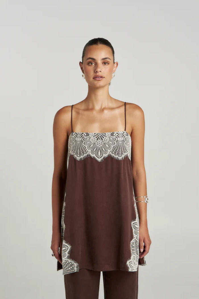 Summi Summi | Florence Shift Top - Espresso