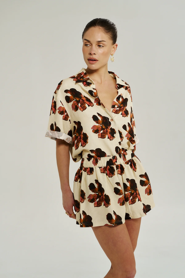 SUMMI SUMMI | BIG SHIRT - BUTTER FLEUR