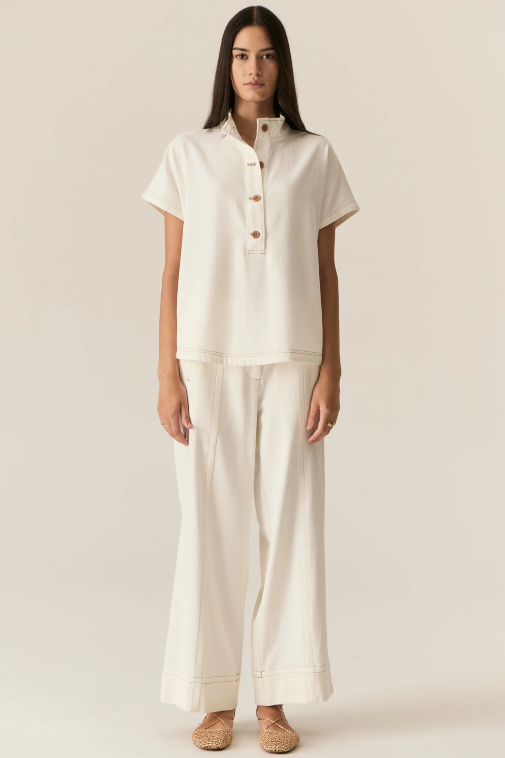 POL | CARSEN SHIRT - ECRU