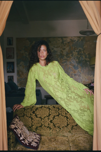 Kinga Csilla | Nova Lace Cherry Maxi Dress