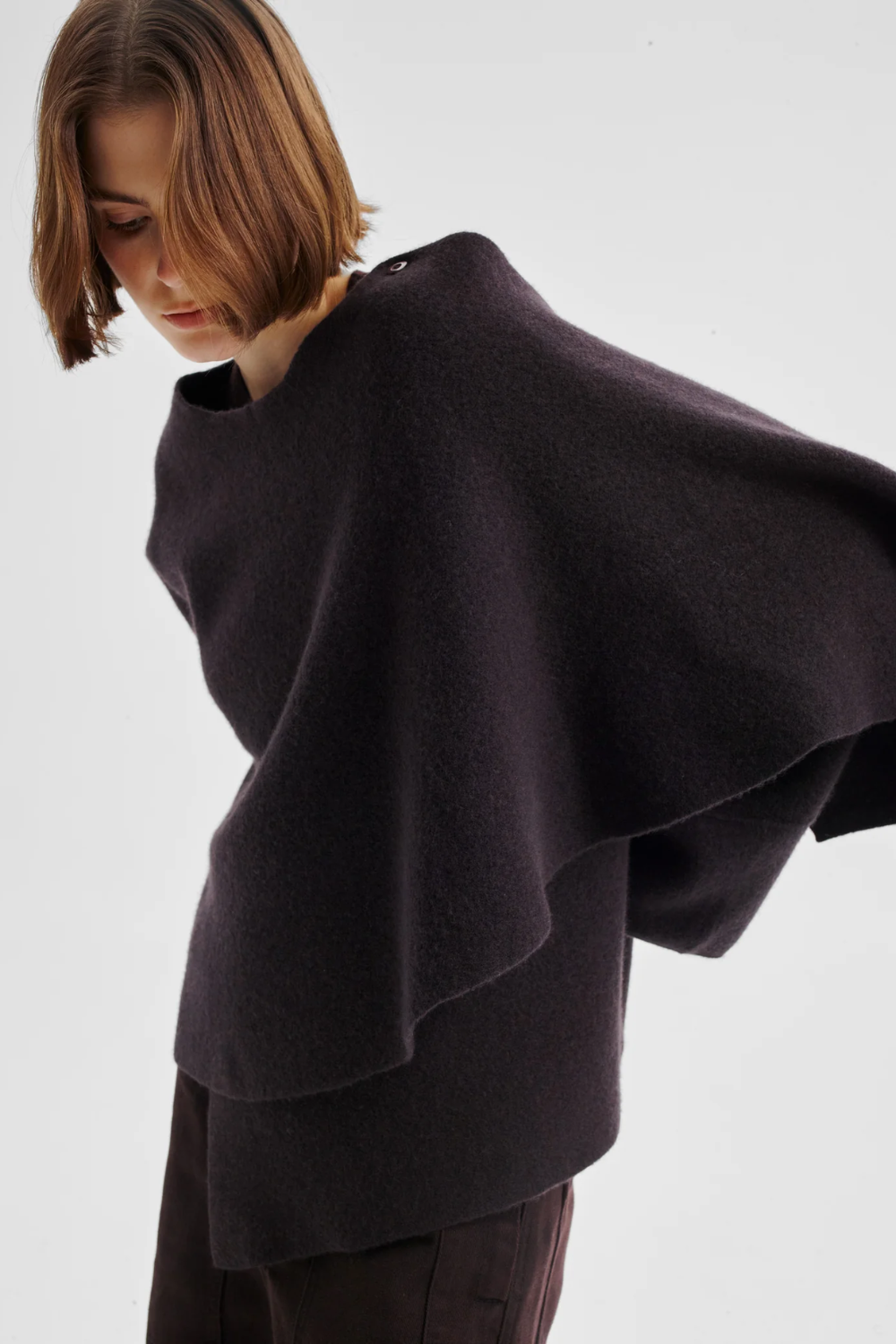 Morrison | Valerie Knit Wrap Jacket - Espresso